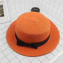 Load image into Gallery viewer, Fashion Flat Brom Bowknot Panama Lady Casual Sun Hats - The Expats
