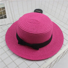 Load image into Gallery viewer, Fashion Flat Brom Bowknot Panama Lady Casual Sun Hats - The Expats
