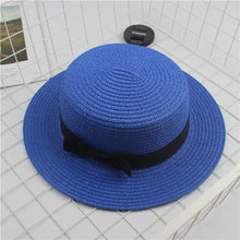 Load image into Gallery viewer, Fashion Flat Brom Bowknot Panama Lady Casual Sun Hats - The Expats
