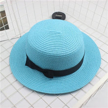 Load image into Gallery viewer, Fashion Flat Brom Bowknot Panama Lady Casual Sun Hats - The Expats
