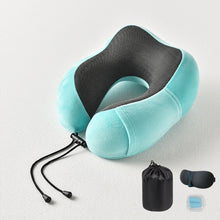 Load image into Gallery viewer, U-Shaped Memory Foam Neck Pillow Soft Travel Pillow - The Expats
