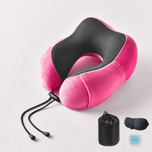 Load image into Gallery viewer, U-Shaped Memory Foam Neck Pillow Soft Travel Pillow - The Expats
