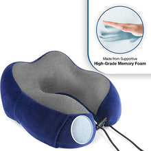 Load image into Gallery viewer, U-Shaped Memory Foam Neck Pillow Soft Travel Pillow - The Expats
