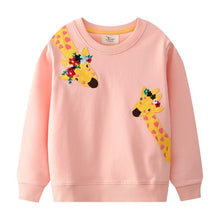 Load image into Gallery viewer, Sweatshirts Animals Mouse Applique Autumn Winter Hooded - The Expats
