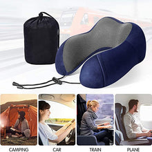 Load image into Gallery viewer, U-Shaped Memory Foam Neck Pillow Soft Travel Pillow - The Expats
