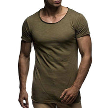 Load image into Gallery viewer, Fashion Design Slim Fit Soild T-shirts - The Expats
