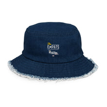 Load image into Gallery viewer, Distressed denim bucket hat
