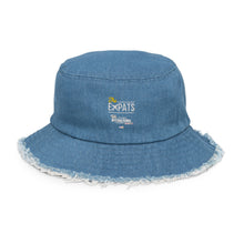 Load image into Gallery viewer, Distressed denim bucket hat
